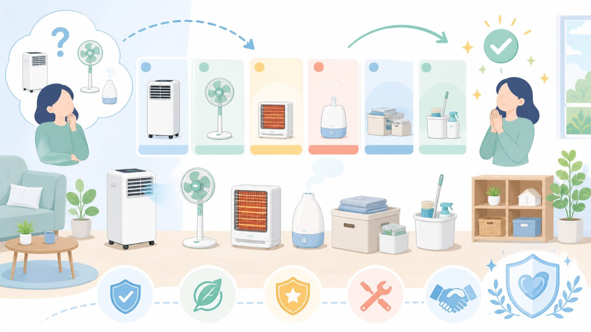 JYWINAが展開する製品ラインナップを表すイラスト