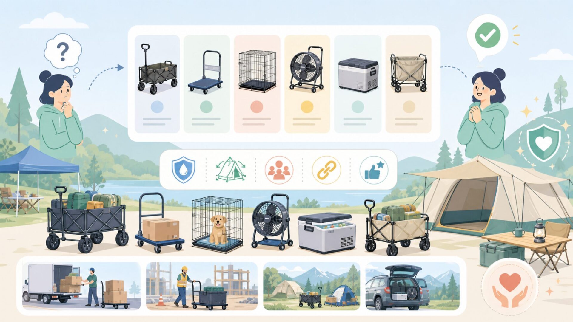 Garveeの製品ラインナップを確認を表すイラスト