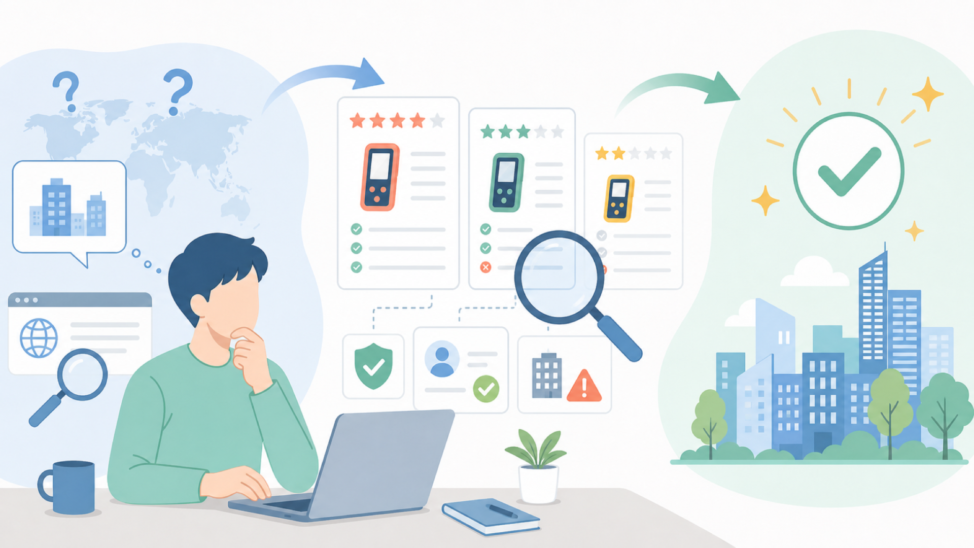 BTMETERはどこの国のブランド？運営会社の実態を確認を表すイラスト