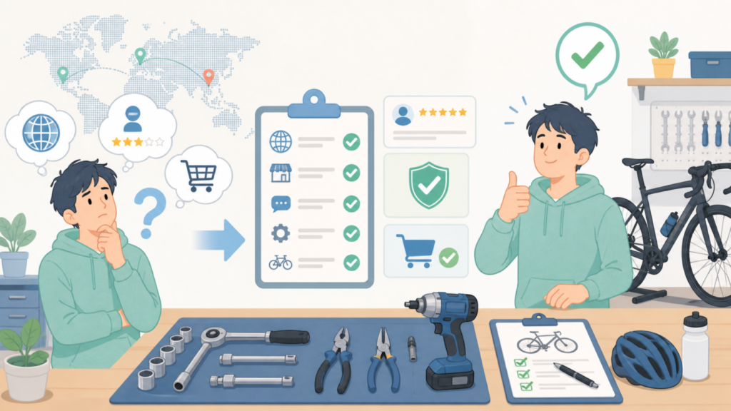 CONVIALはどこの国のブランド？評判とスペックを徹底検証の要点を表すイラスト