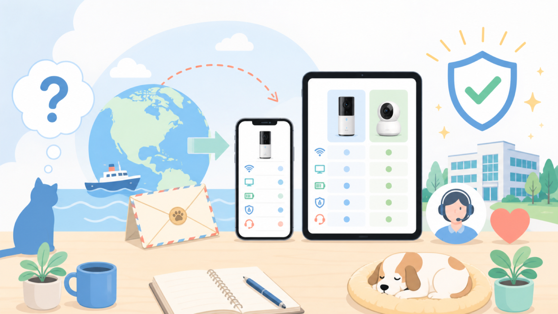 Petcubeはどこの国のブランド?運営会社と本社の基本情報を表すイラスト