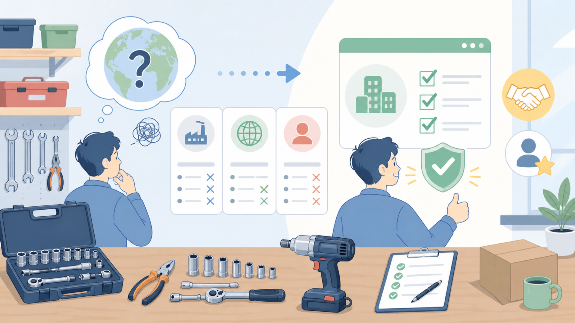 Wolfrideはどこの国のブランド？運営会社の情報を確認するを表すイラスト