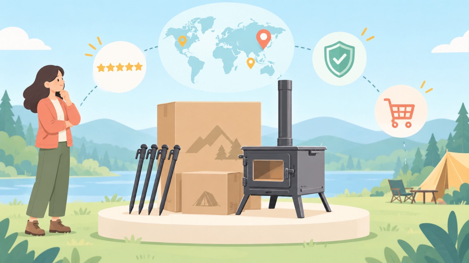 AVOFORESTはどこの国？公式サイトや会社概要を調査の要点を表すイラスト