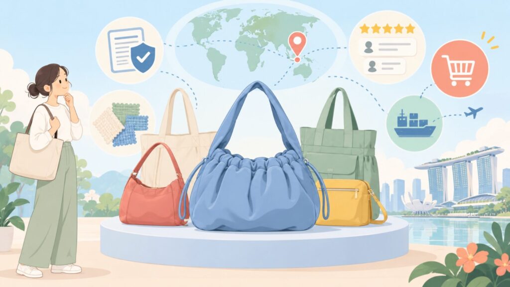 Beyond The Vinesはどこの国？権利者はシンガポールの会社の要点を表すイラスト