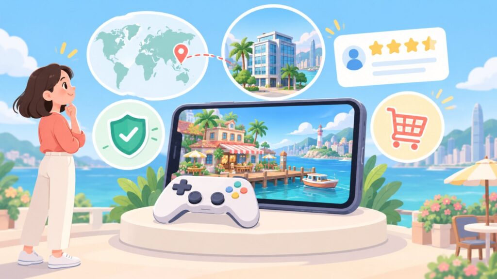 ゴシップハーバーはどこの国？危険性や運営会社を確認の要点を表すイラスト