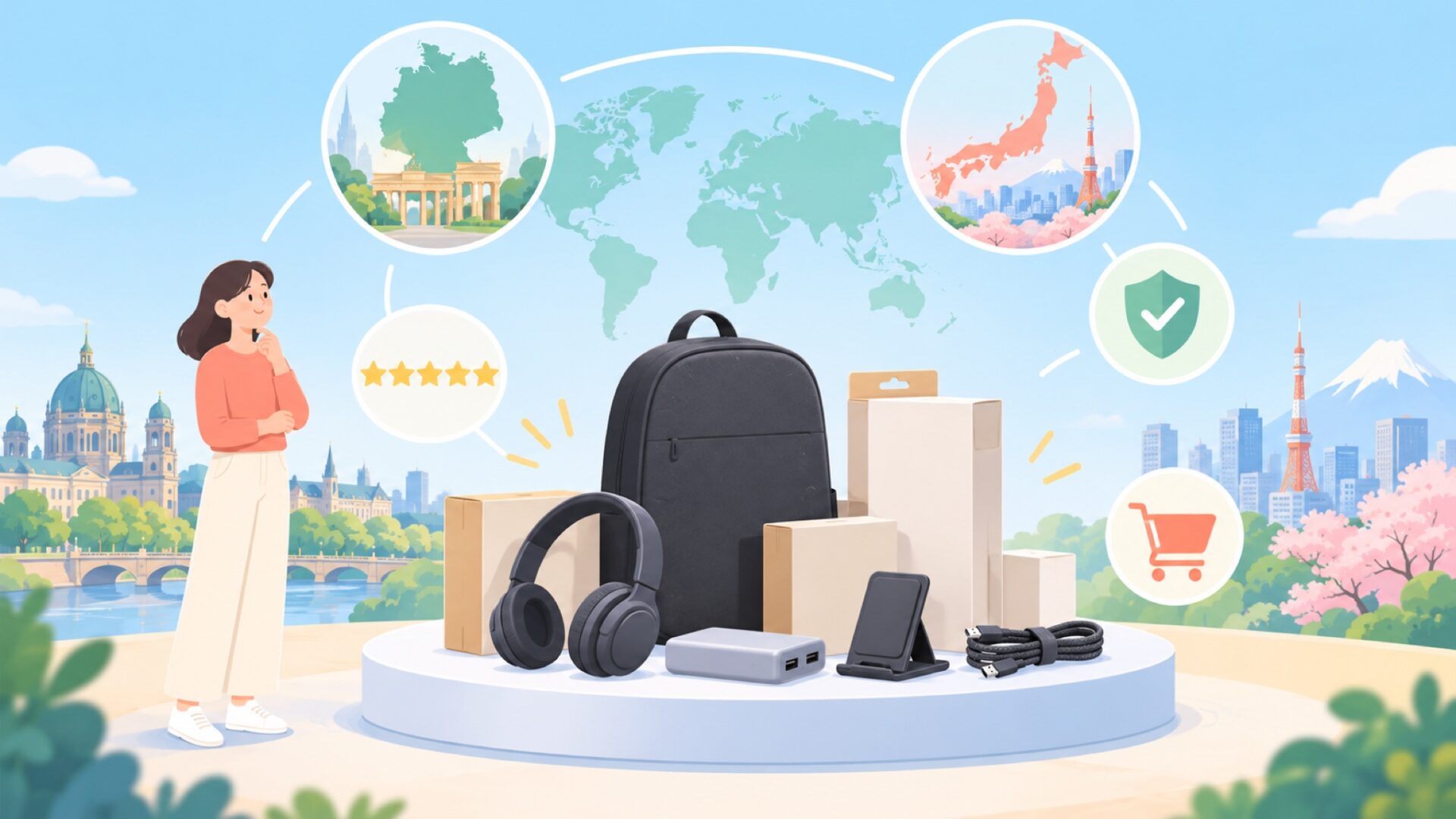 Hamaはどこの国?ドイツと日本の運営元を確認の要点を表すイラスト