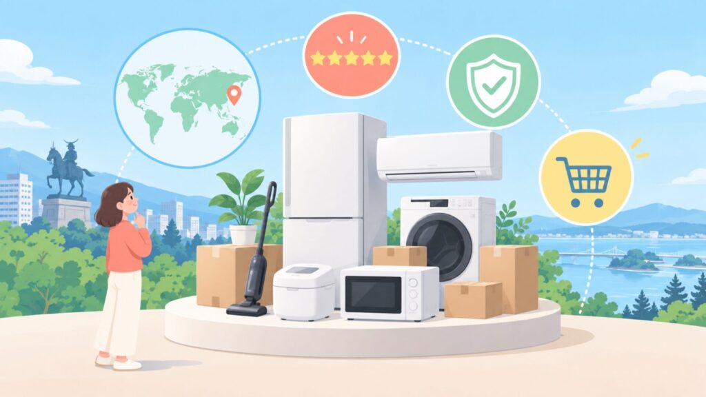 アイリスオーヤマはどこの国？OEMとの違いを解説の要点を表すイラスト