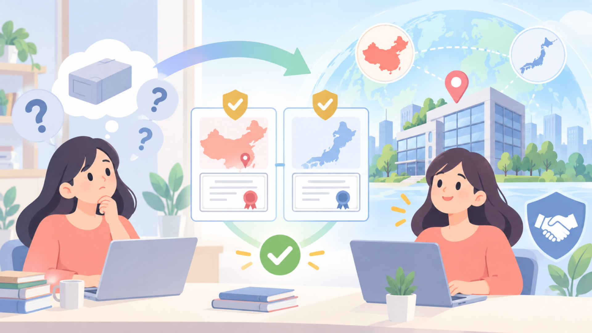 Qooseaはどこの国のブランド?商標記録から確認できる運営会社を表すイラスト