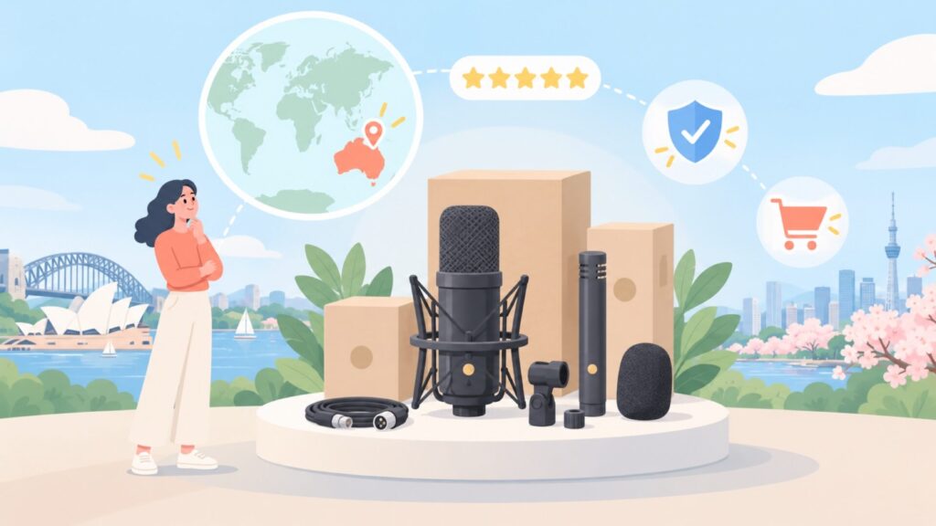 Rodeはどこの国のブランド？オーストラリアの公式情報と日本の窓口の要点を表すイラスト