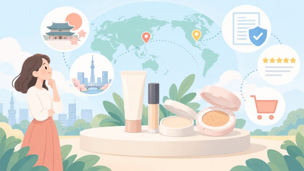 tfitはどこの国？日本の取り扱い会社と持ち主の違いの要点を表すイラスト